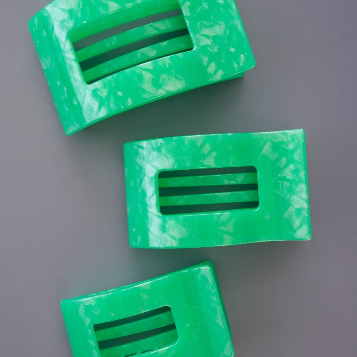 Spring Splash Large Flat Rectangle Hair Clip