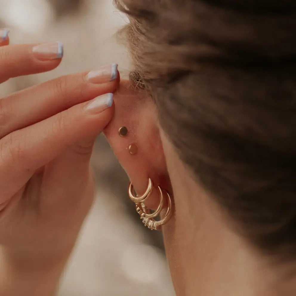 Carolina Daisy Flat Back Studs