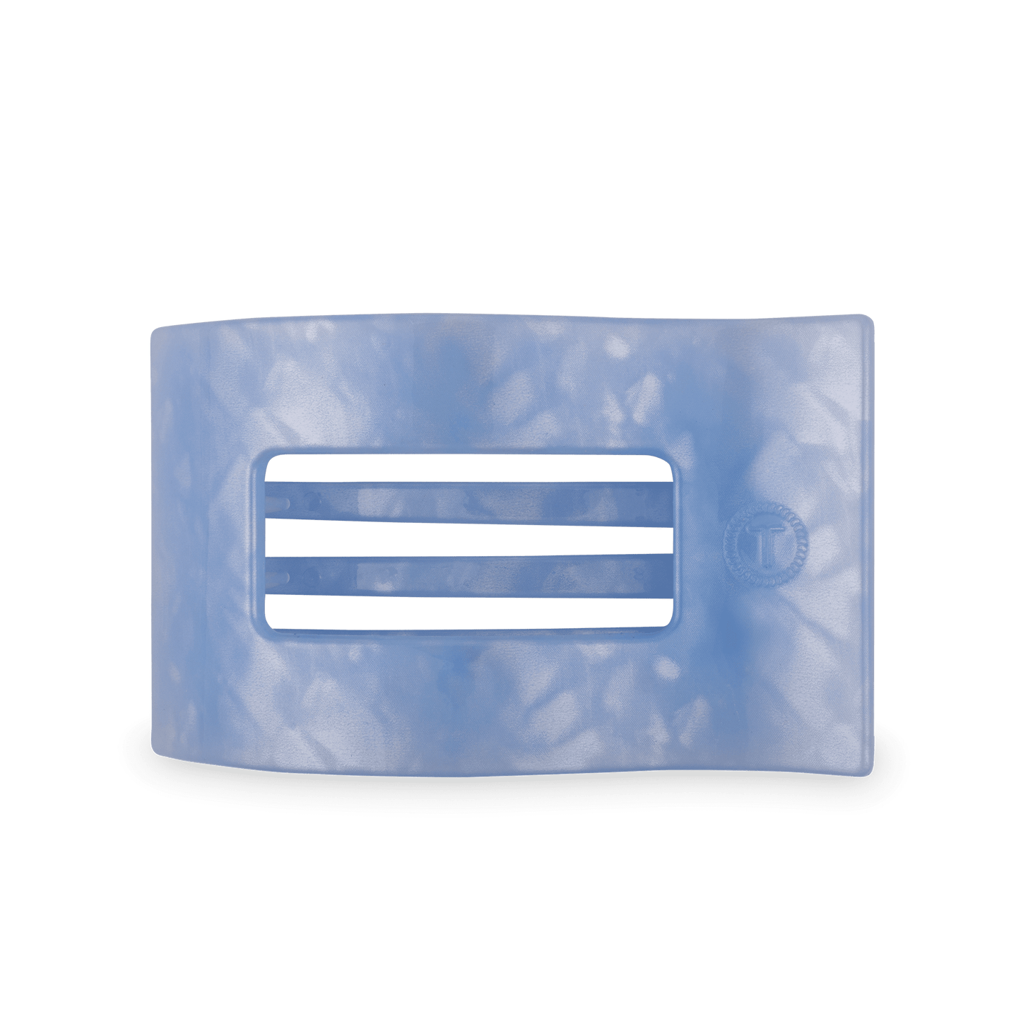 Blue Lagoon Large Flat Rectangle Hair Clip