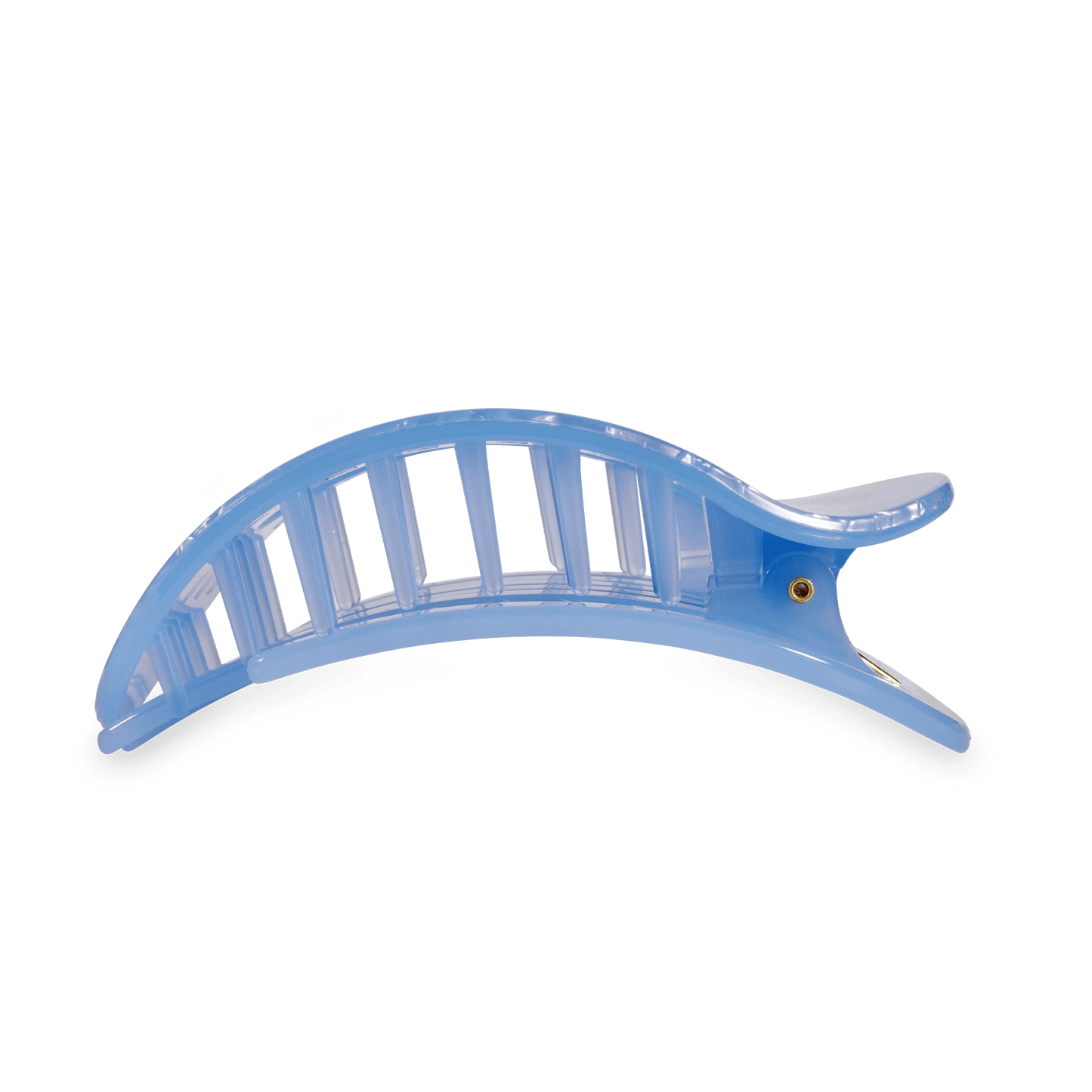Blue Lagoon Large Flat Round Hair Clip