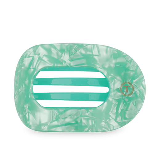 Spring Splash Large Flat Round Hair Clip