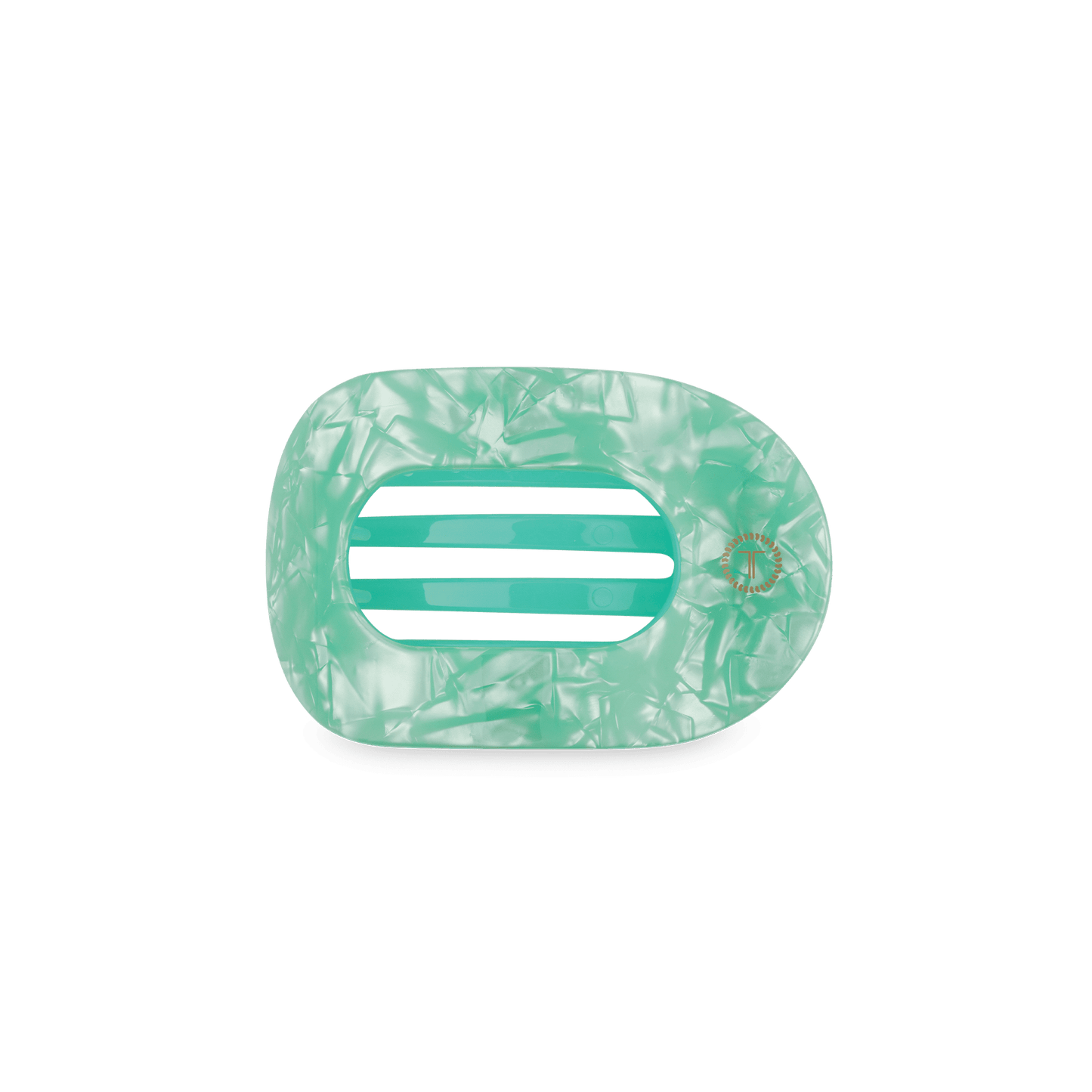 Spring Splash Small Flat Round Hair Clip